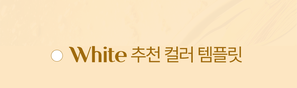 white 추천 컬러 템플릿