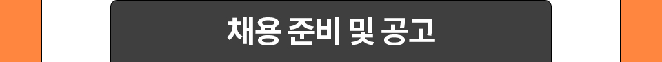 채용 준비 및 공고