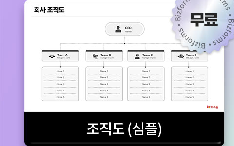 무료 조직도(심플)