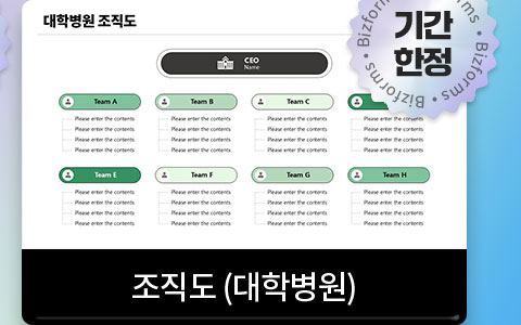 기간한정 조직도(대학병원)