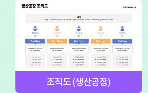 조직도 (생산공장)
