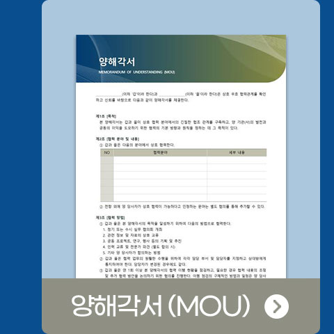 양해각서 (MOU)